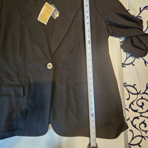 NWT Michael Kors Black One Button Blazer Size 1X - Picture 9 of 10
